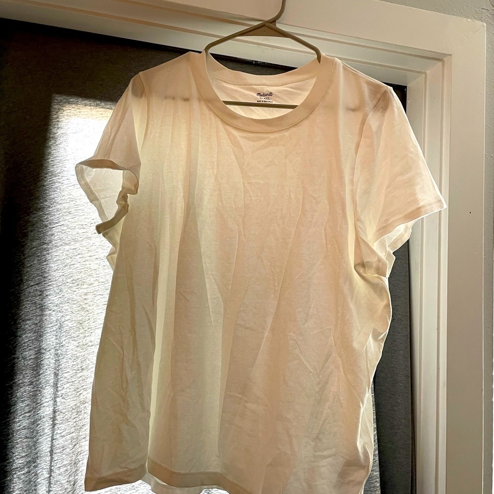 Madewell White T-Shirt Size XXL